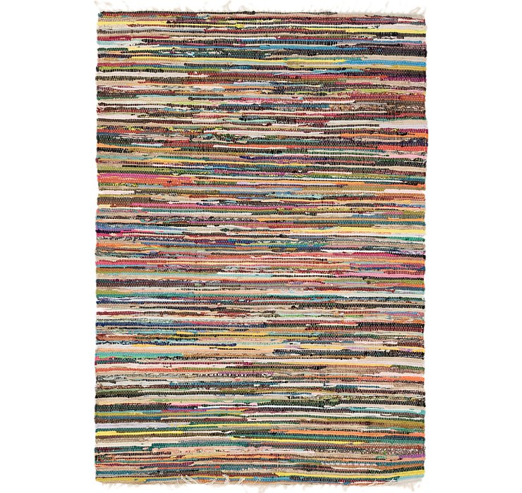 4' 8 x 6' 8 Chindi Cotton Rug