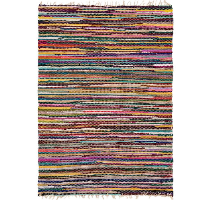 4' 7 x 6' 5 Chindi Cotton Rug