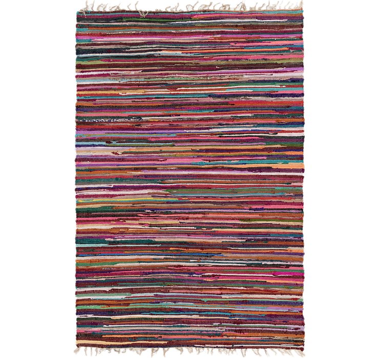 140cm x 208cm Chindi Cotton Rug