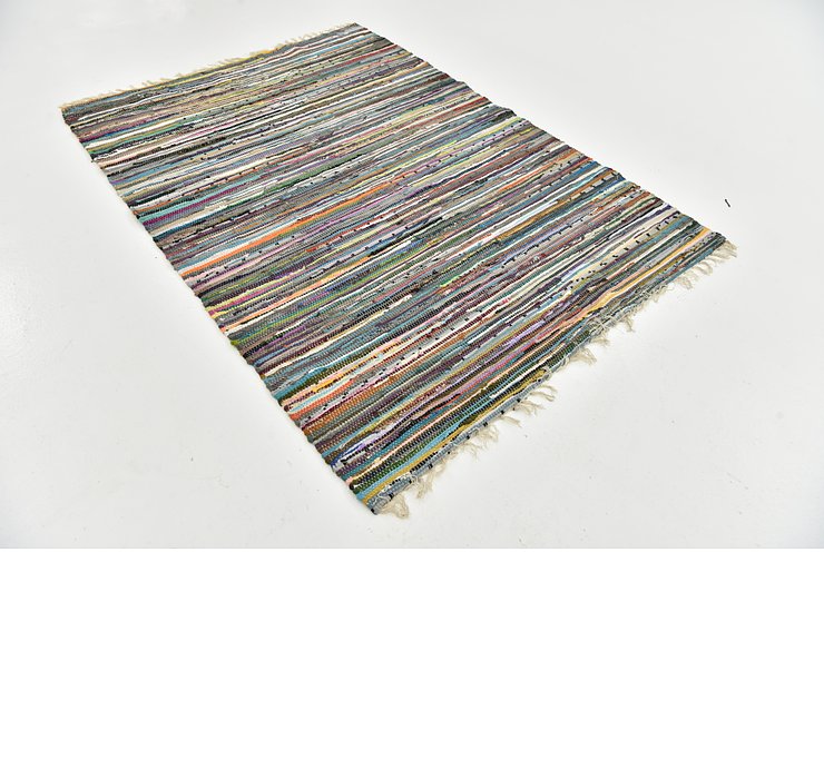4' 7 x 6' 4 Chindi Cotton Rug