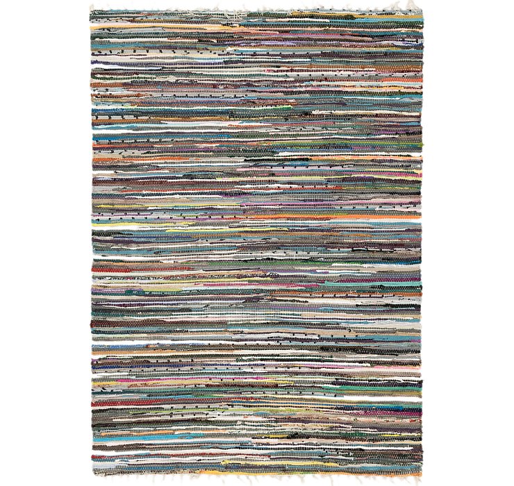 4' 7 x 6' 4 Chindi Cotton Rug