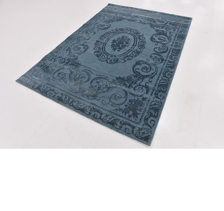 5' 3 x 7' 7 Carved Aubusson Rug