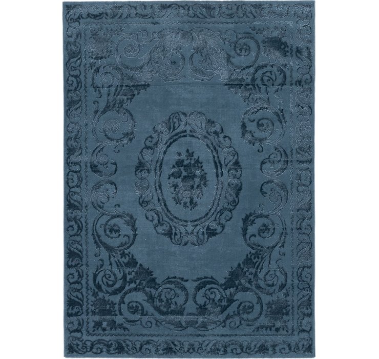 5' 3 x 7' 7 Carved Aubusson Rug