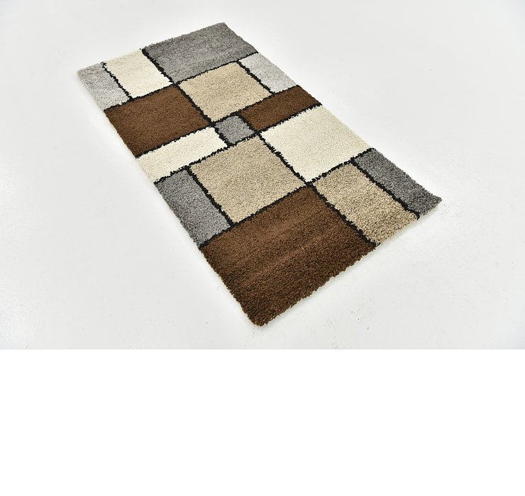 2' 8 x 4' 10 Multi-Tone Shag Rug