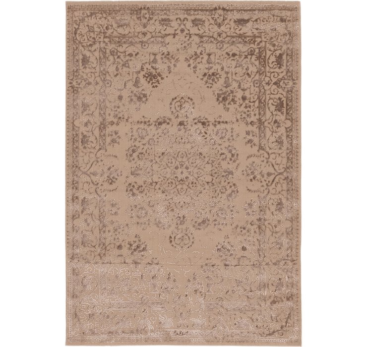 5' 3 x 7' 8 Carved Aubusson Rug