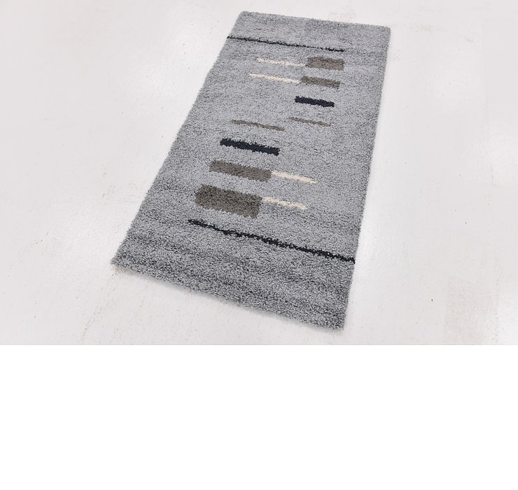 2' 7 x 4' 10 Multi-Tone Shag Rug