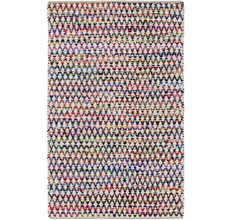 5' x 8' Braided Chindi Rug