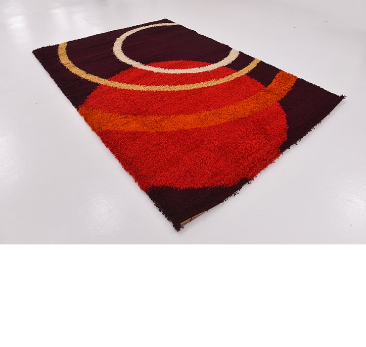 6' 7 x 9' 5 Multi-Tone Shag Rug