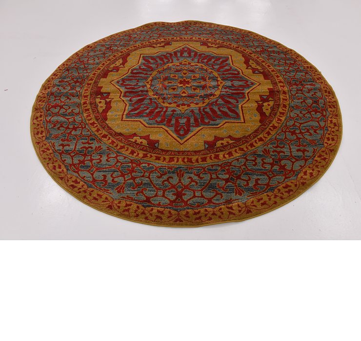 8' x 8' Mamluk Round Rug