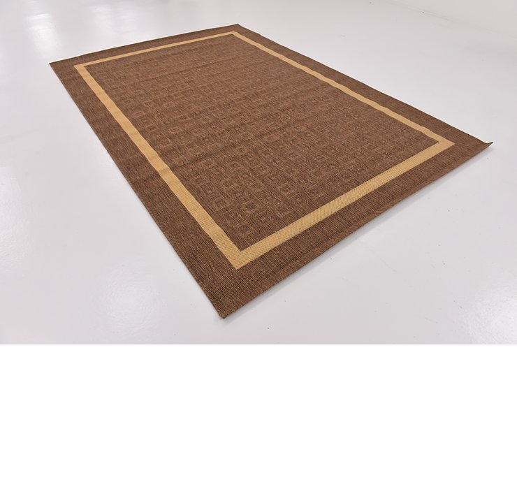 6' 7 x 9' 8 Outdoor Border Rug
