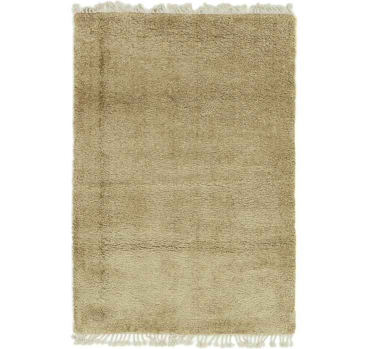 5' 2 x 7' 6 Solid Shag Rug