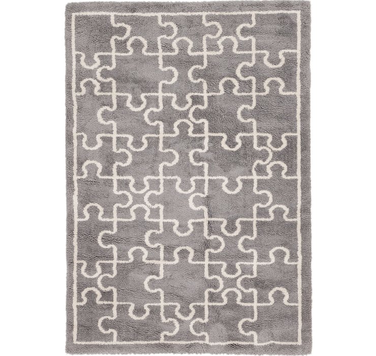 5' 3 x 7' 5 Morroccan Shag Rug