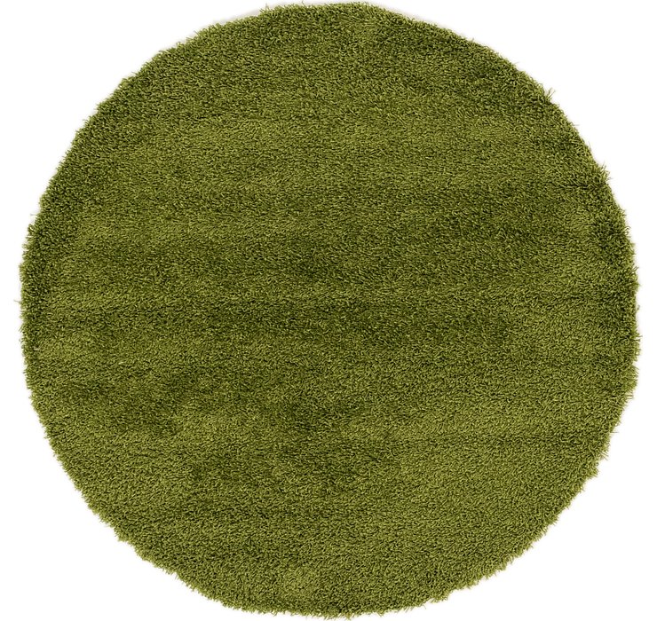 152cm x 152cm Solid Shag Round Rug