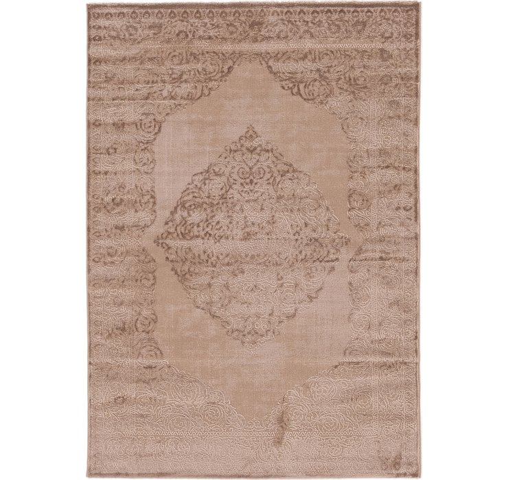 5' 3 x 7' 7 Carved Aubusson Rug