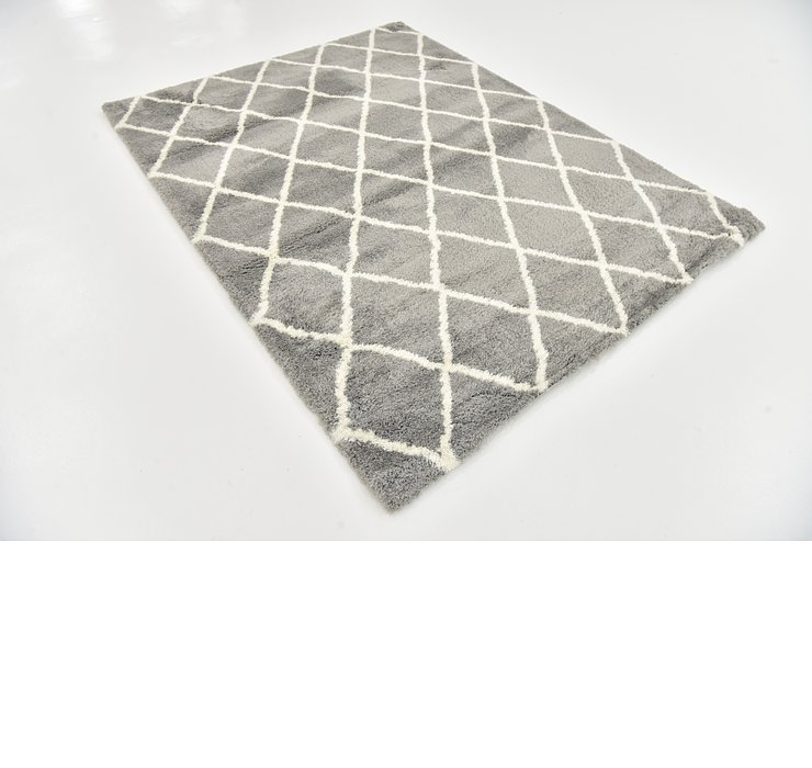 5' 4 x 7' Trellis Shag Rug