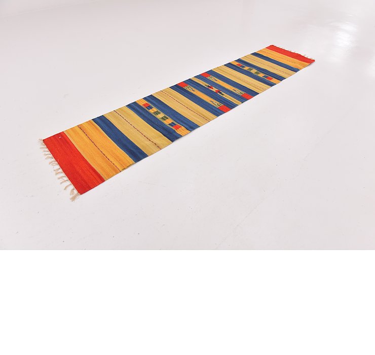 2' x 9' 2 Kilim Dhurrie Runner Rug