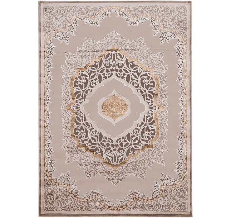 5' 3 x 7' 5 Carved Aubusson Rug
