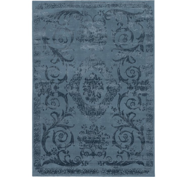 5' 3 x 7' 7 Carved Aubusson Rug