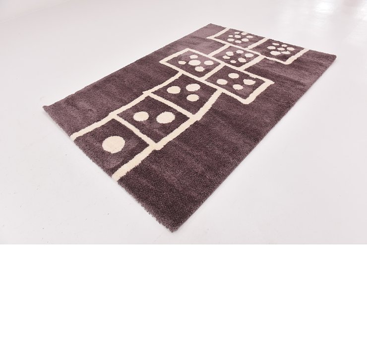 5' 4 x 7' 7 Multi-Tone Shag Rug