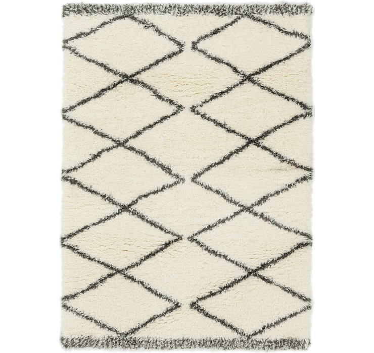 5' 4 x 7' 6 Morroccan Shag Rug