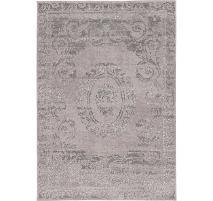 5' 3 x 7' 6 Carved Aubusson Rug