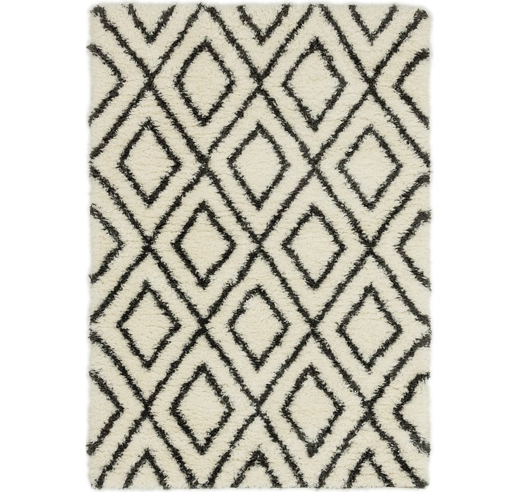 5' 3 x 7' 6 Morroccan Shag Rug