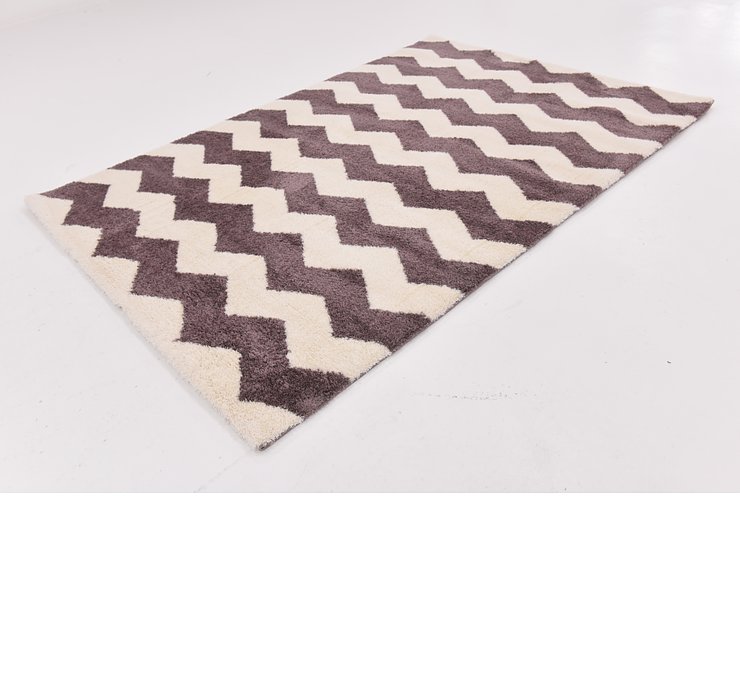 5' 3 x 7' 7 Multi-Tone Shag Rug