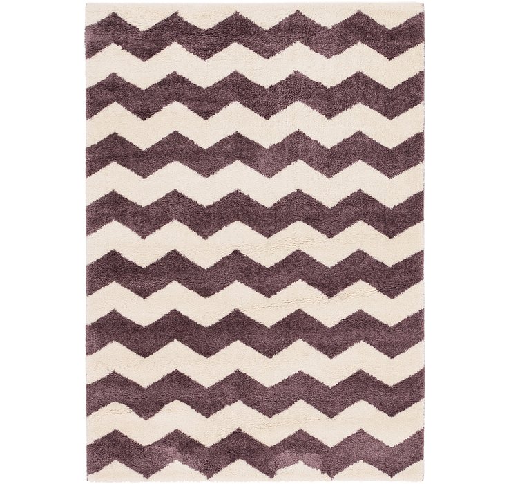 5' 3 x 7' 7 Multi-Tone Shag Rug