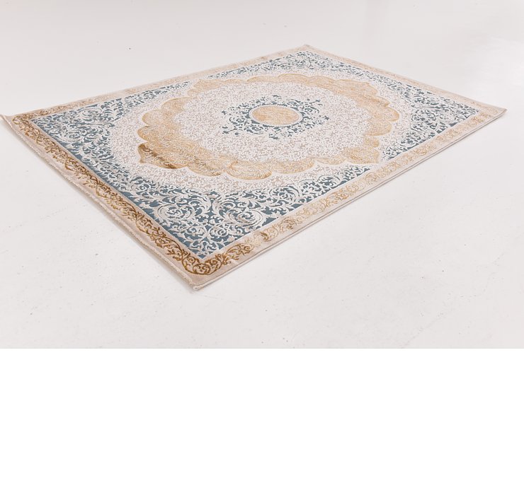 5' 3 x 7' 6 Carved Aubusson Rug