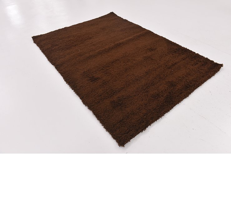 5' 3 x 7' 5 Solid Shag Rug