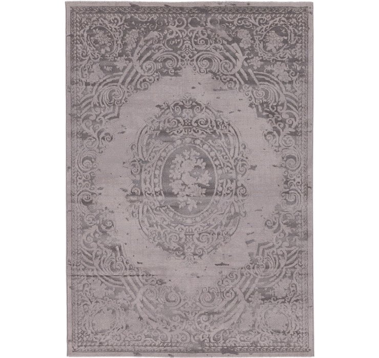 5' 4 x 7' 8 Carved Aubusson Rug