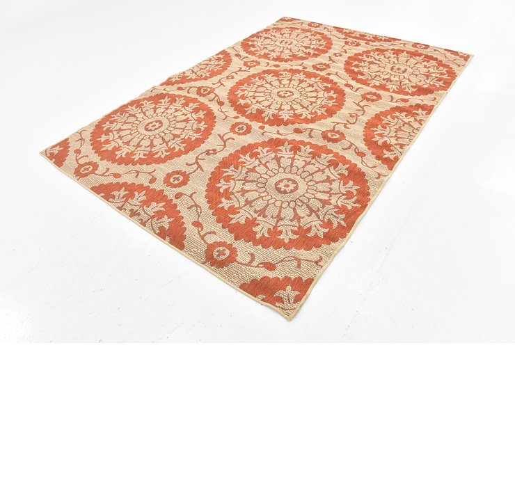 6' x 9' Outdoor Botanical Rug