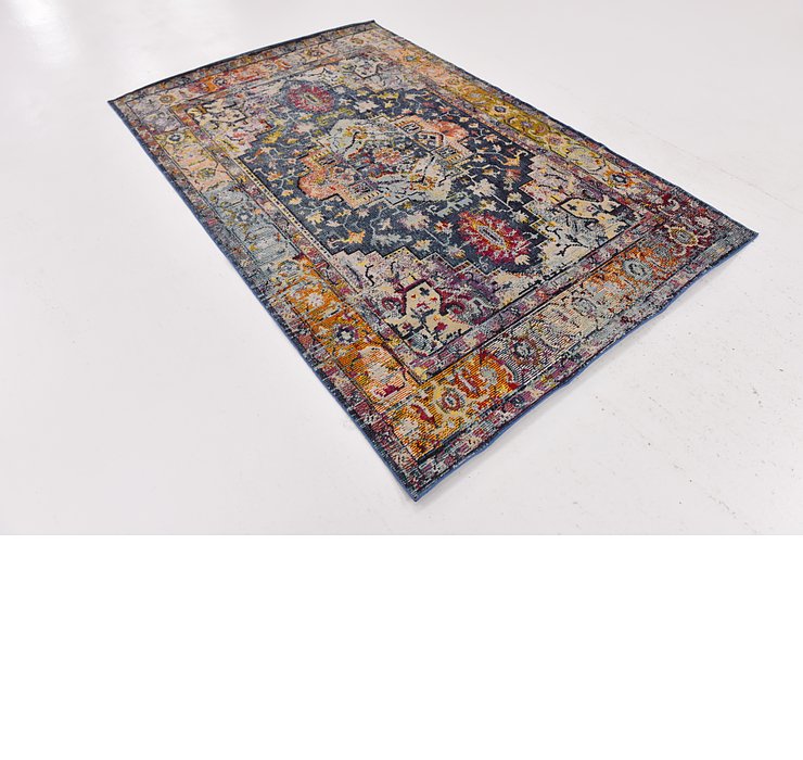 5' x 7' 7 Aqua Rug