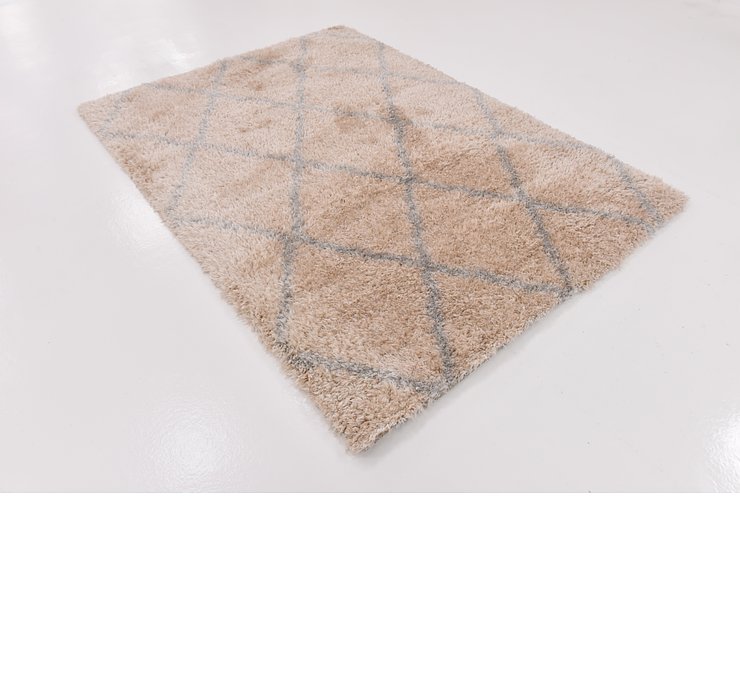 5' 6 x 7' 5 Luxe Trellis Shag Rug