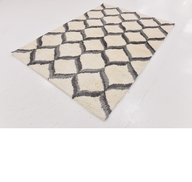 5' 3 x 7' 5 Luxe Trellis Shag Rug