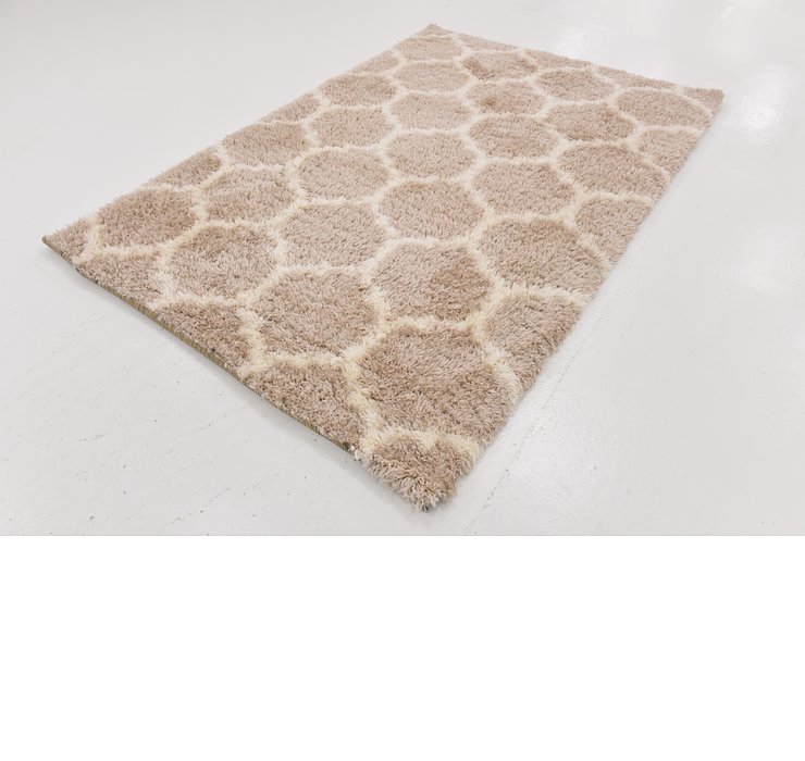 5' 3 x 7' 9 Luxe Trellis Shag Rug