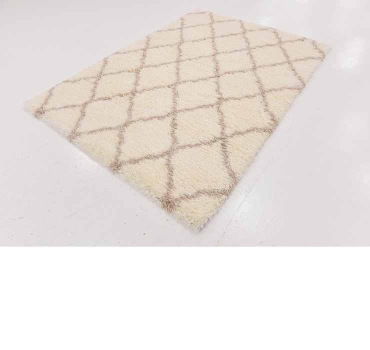 5' 4 x 7' 8 Luxe Trellis Shag Rug