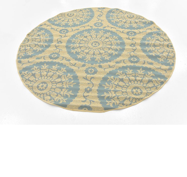 6' x 6' Outdoor Botanical Round...