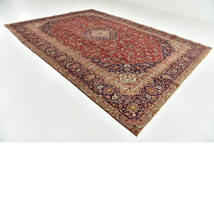 9' 4 x 12' 10 Kashan Persian Rug