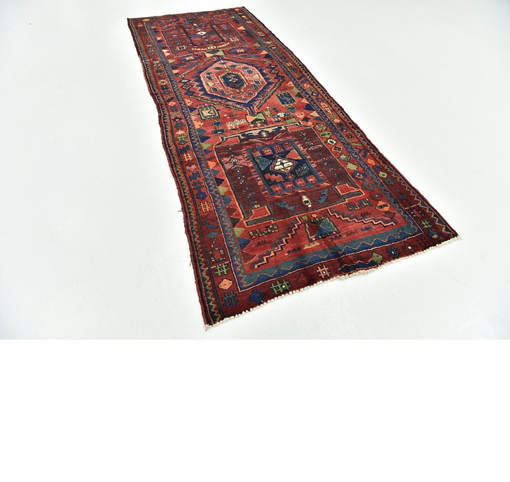 3' 10 x 9' 5 Hamedan Persian Runner ...