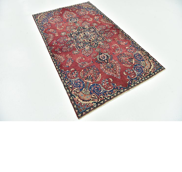 4' 2 x 7' 1 Mashad Persian Rug