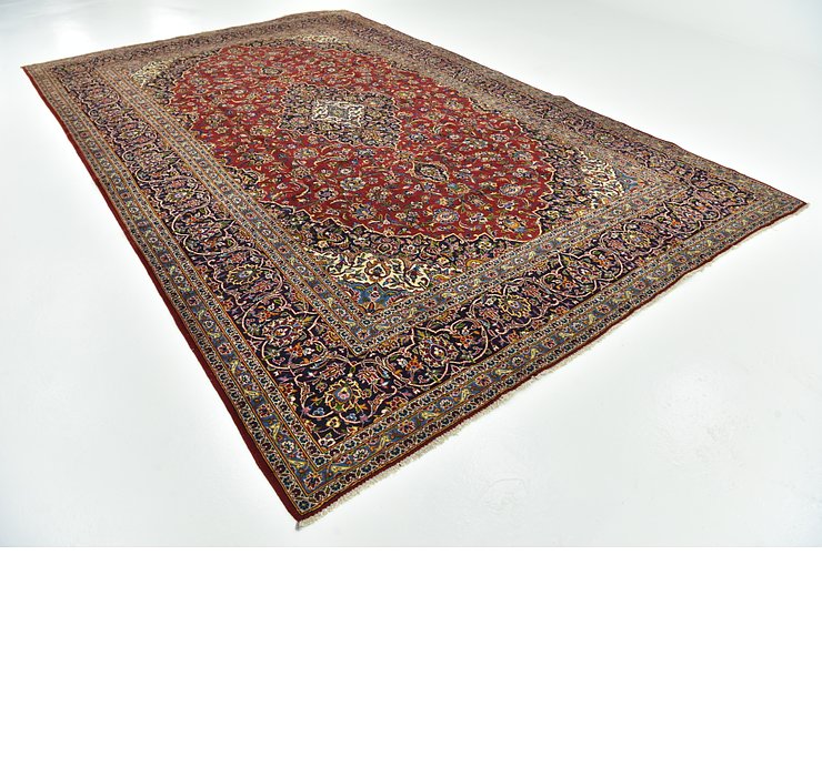 9' 1 x 13' 10 Kashan Persian Rug