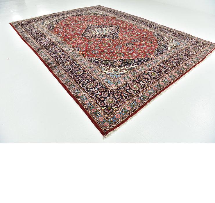 9' 9 x 13' 1 Kashan Persian Rug
