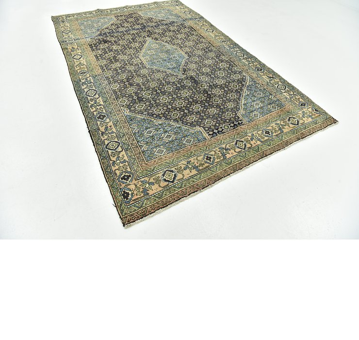 6' x 9' 4 Sanandaj Persian Rug