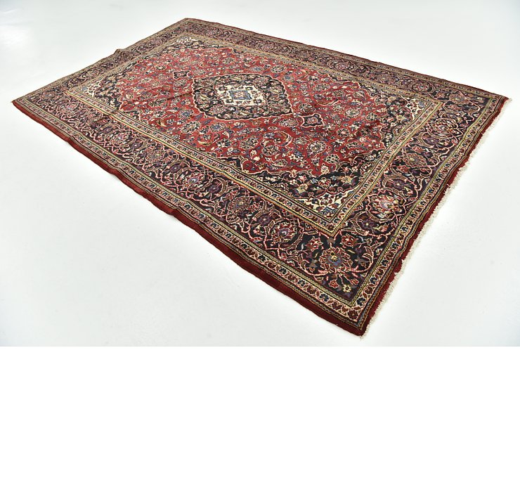 6' 7 x 10' Kashan Persian Rug