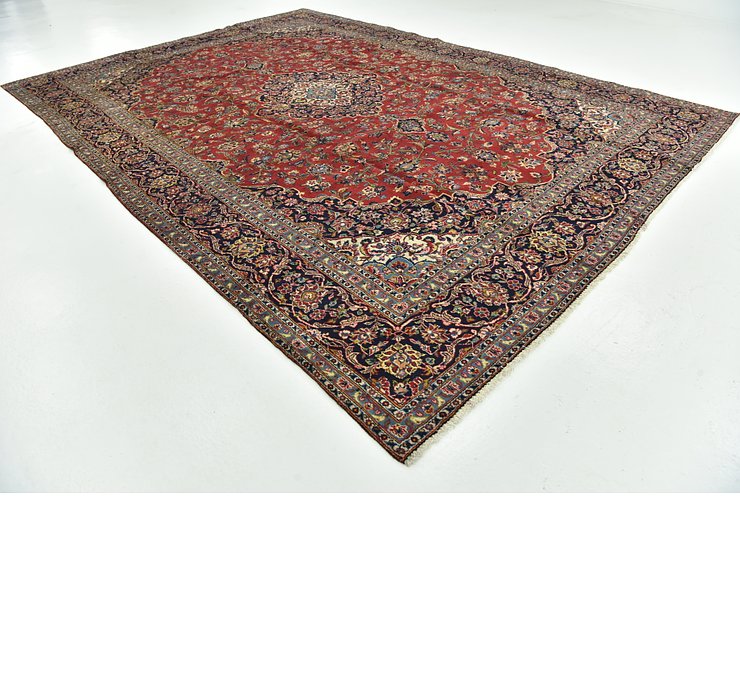 9' 4 x 13' 2 Kashan Persian Rug
