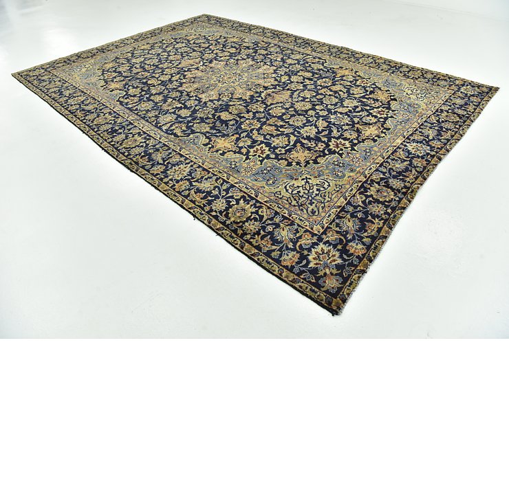 9' x 12' 10 Kashan Persian Rug