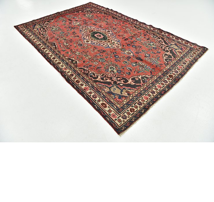 6' 4 x 9' 8 Hamedan Persian Rug