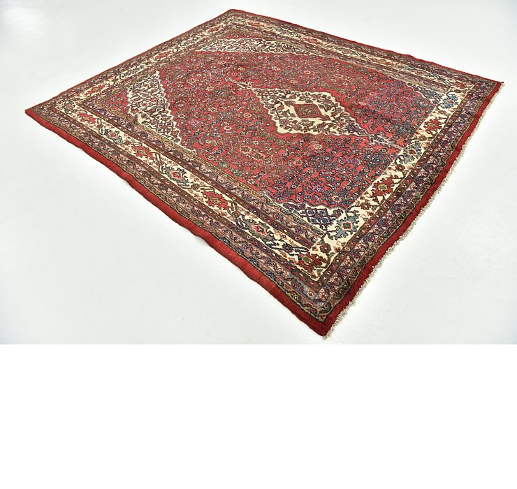 6' 11 x 8' Hamedan Persian Square ...
