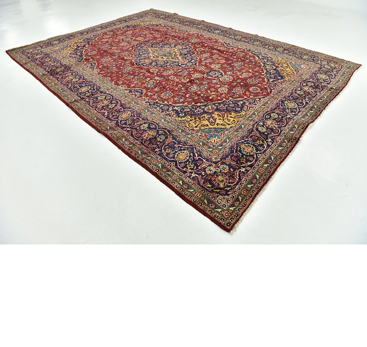 9' 7 x 13' Kashan Persian Rug